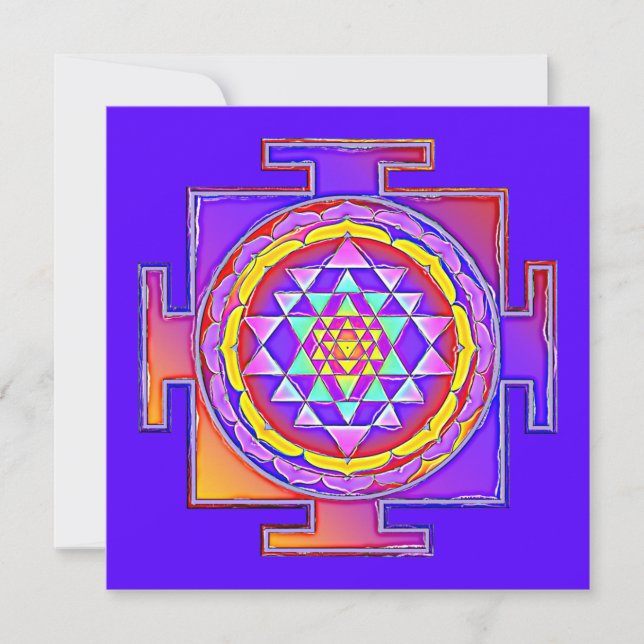 Sri Yantra - Hinduism Symbol Design 1 (Front)