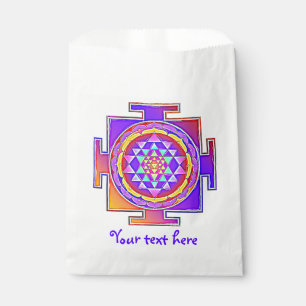 Sri Yantra - Hinduism Symbol Design 1 Favour Bag