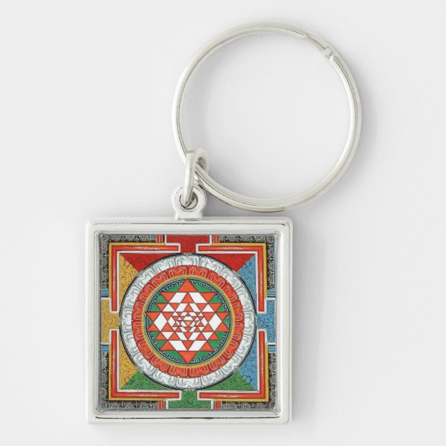 Sri Yantra! Key Ring (Front)
