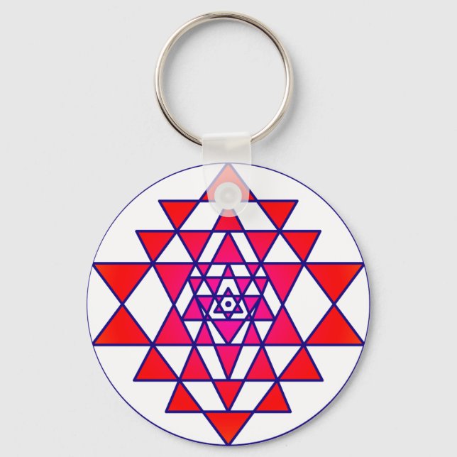 Sri Yantra Key Ring (Front)