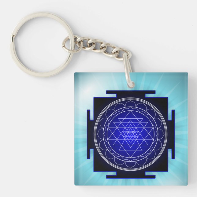 sri yantra keychain (Front)