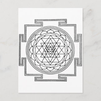 Sri Yantra Mandala Postcard