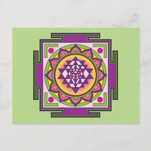 Sri Yantra Mandala Postcard