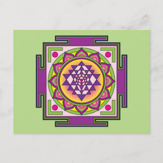 Sri Yantra Mandala Postcard