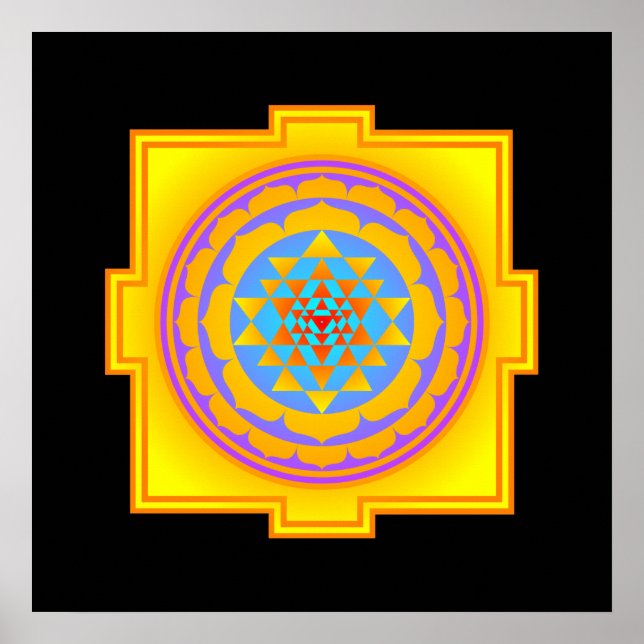 Sri Yantra Poster (Front)