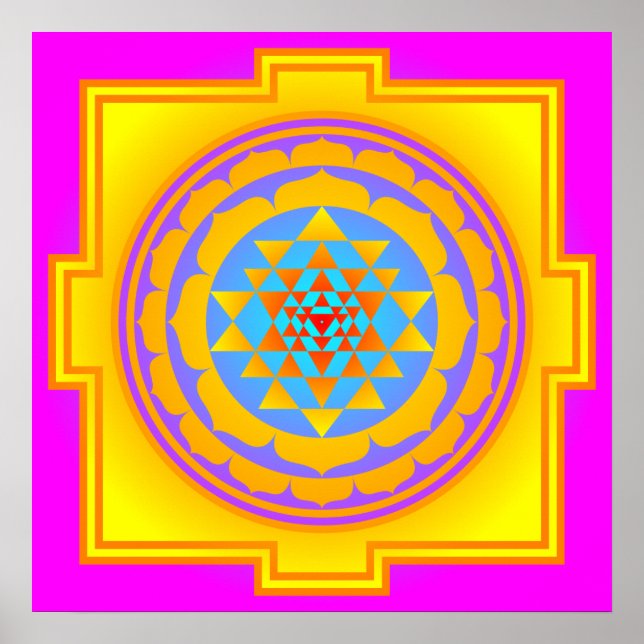 Sri Yantra Poster (Front)