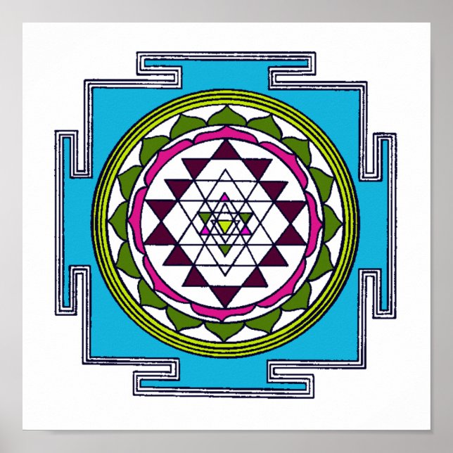 Sri Yantra Print (Front)