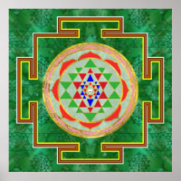 Sri Yantra  / Sri Chakra in colour