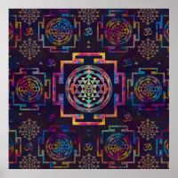 Sri Yantra  / Sri Chakra in colour