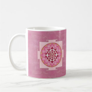 Sri Yantra  / Sri Chakra in lotus Coffee Mug