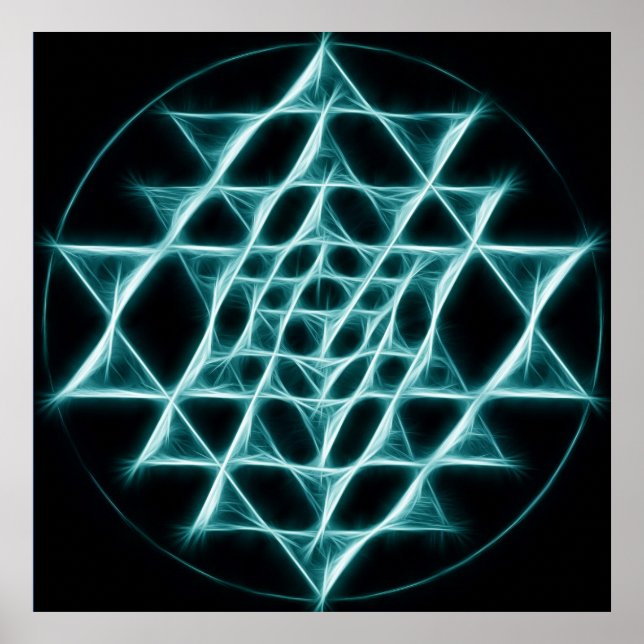 Sri Yantra - Web of Light Poster (Front)