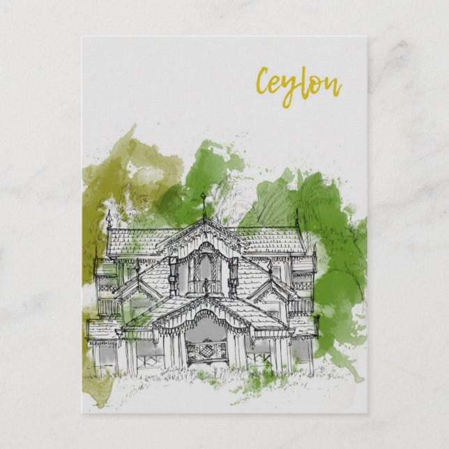 Srilanka Travel Postcard (Front)