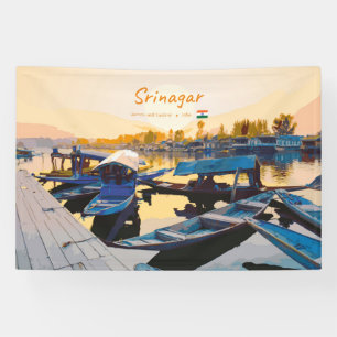 Srinagar, India - Dal Lake Shikara Boats Banner