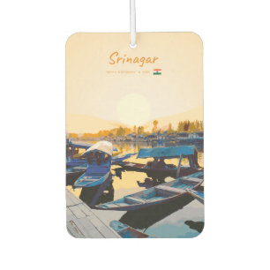 Srinagar, India - Dal Lake Shikara Boats Car Air Freshener