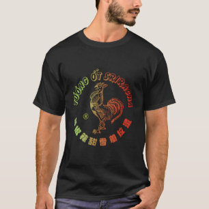 Sriracha Hot Sauce Red And Green Gradient T-Shirt
