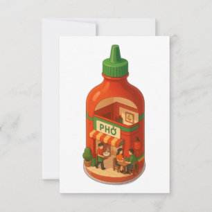 Sriracha Pho Shop Thank You Card