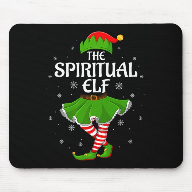 Sritual Elf Christmas Family Girls Women Elf Squad Mouse Pad (Front)