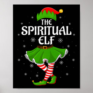Sritual Elf Christmas Family Girls Women Elf Squad Poster
