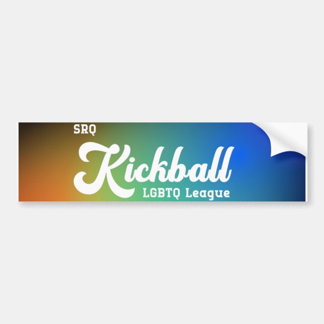 SRQ Kickball Bumper Sticker (Front)