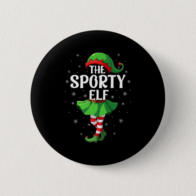 Srty Elf Christmas Girls Women Elf Squad Xmas Fami 6 Cm Round Badge (Front)