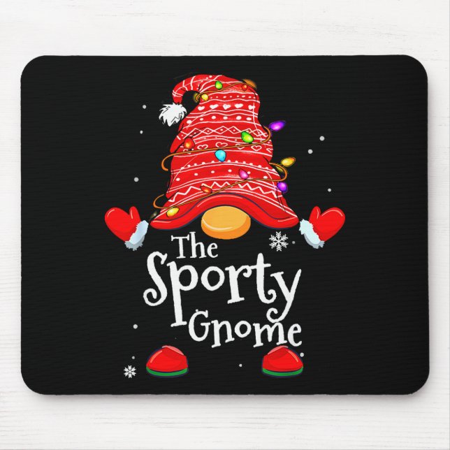Srty Gnome - Xmas Family Matching Funny Christmas  Mouse Pad (Front)