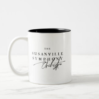 SS 02 | Orchestra Script Logo Two-Tone Coffee Mug
