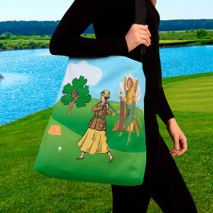 SS. Andrew & Jude with 2 Female Golfers Crossbody Bag
