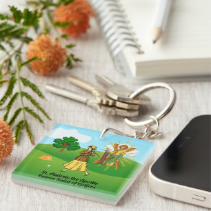 SS. Andrew & Jude with 2 Female Golfers Key Ring
