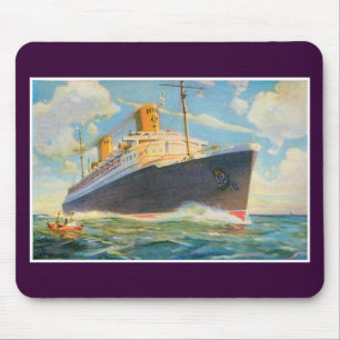 SS Bremen at Sea Mouse Pad