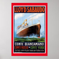 SS Conte Biancamano Vintage Ship