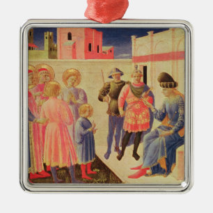 SS. Cosmas and Damian Before Diocletian Metal Ornament