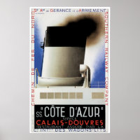 SS Côte d'Azur Vintage Ship Advertisement