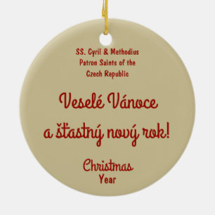 SS. Cyril & Methodius (M 001) Ceramic Ornament