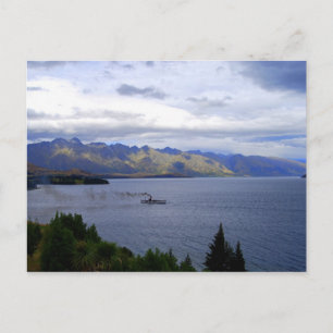 SS Earnslaw on Lake Wakatipu, Queenstown, New Zeal Postcard