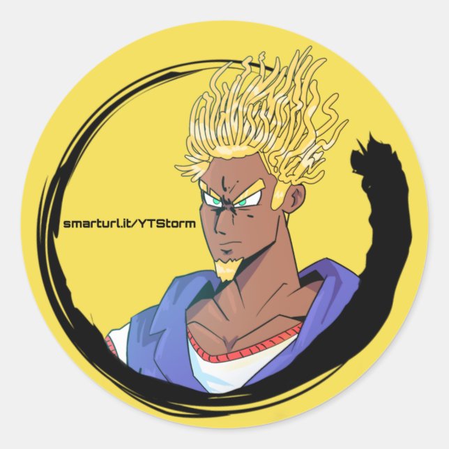 SS efloW Classic Round Sticker (Front)