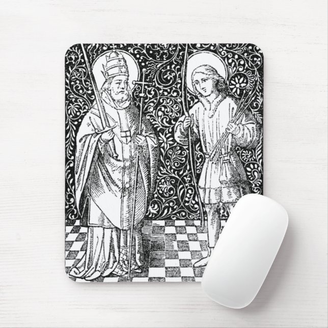 SS. Fabian & Sebastian (BG 01) Mouse Pad (With Mouse)