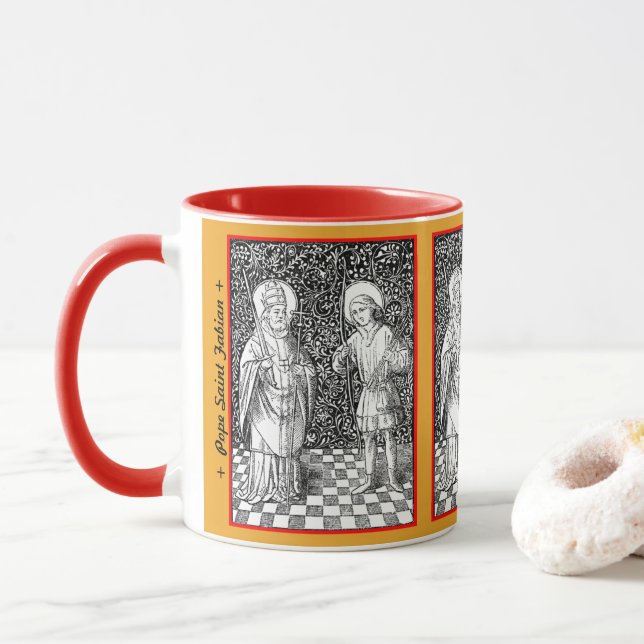 SS. Fabian & Sebastian (BG 01) Mug (With Donut)