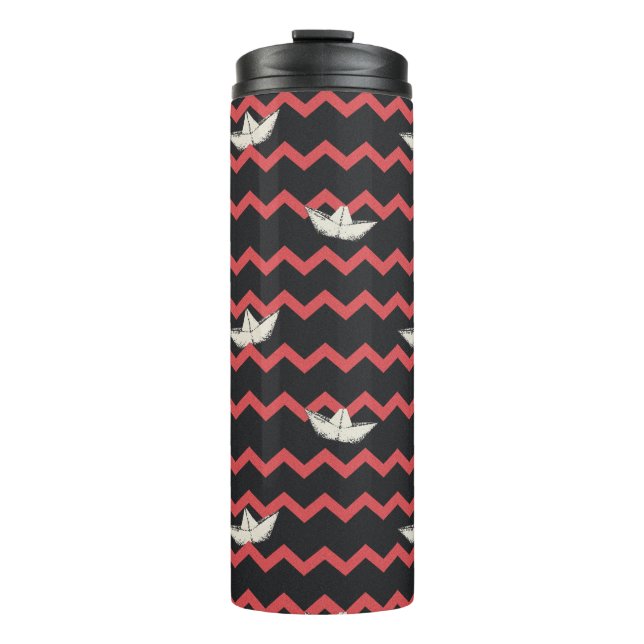 SS Georgie Boat Chevron Pattern Thermal Tumbler (Front)