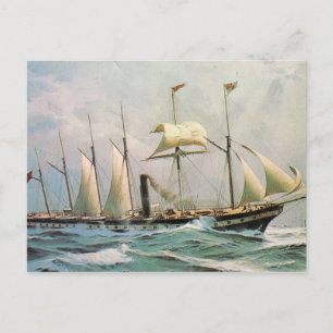 SS Great Britain at sea Postcard