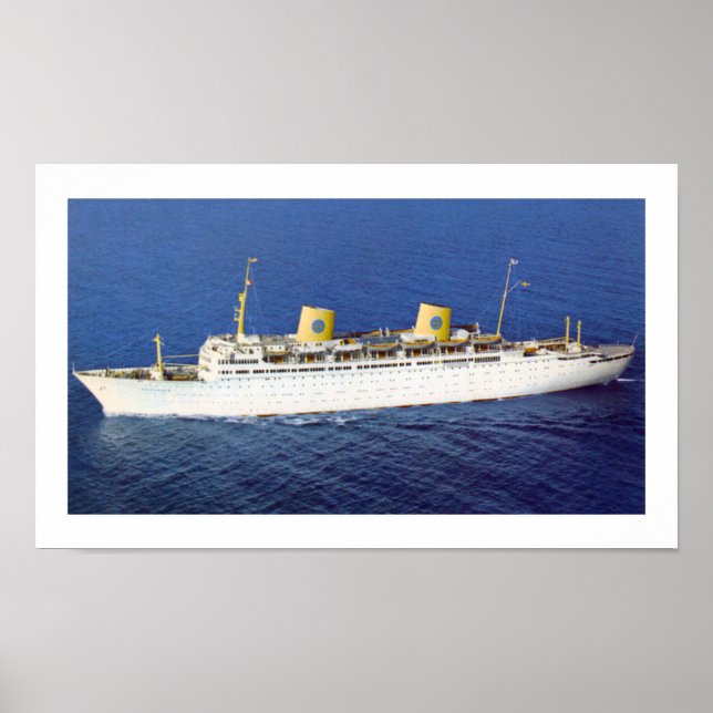 SS Gripsholm at Sea Poster (Front)