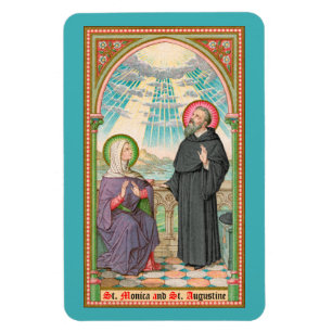 SS. Monica and Augustine at Ostia (SAU 047) Magnet