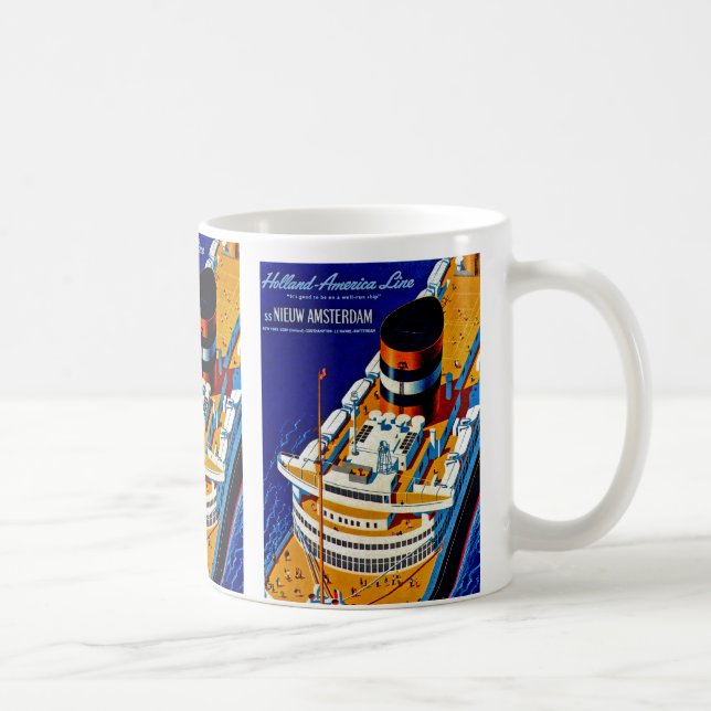 SS Nieuw Amsterdam Coffee Mug (Right)