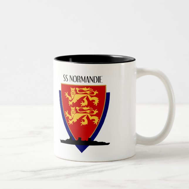 SS Normandie Two-Tone Coffee Mug (Right)