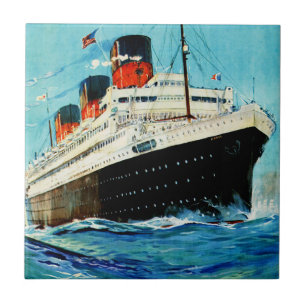ss Paris ~ French Line Tile