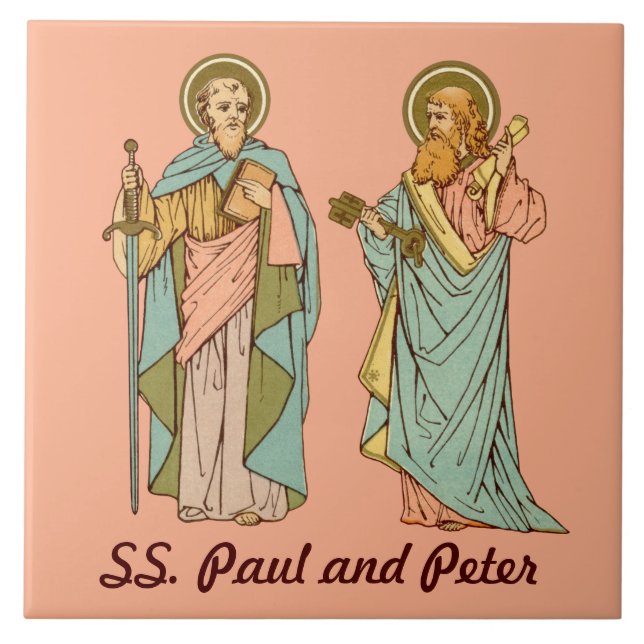 SS. Paul and Peter, Apostles (RLS 13 & 14) Ceramic Tile (Front)