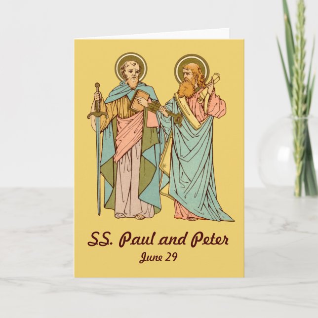 SS. Paul and Peter (RLS 13&14) Blank Greeting  Card (Front)
