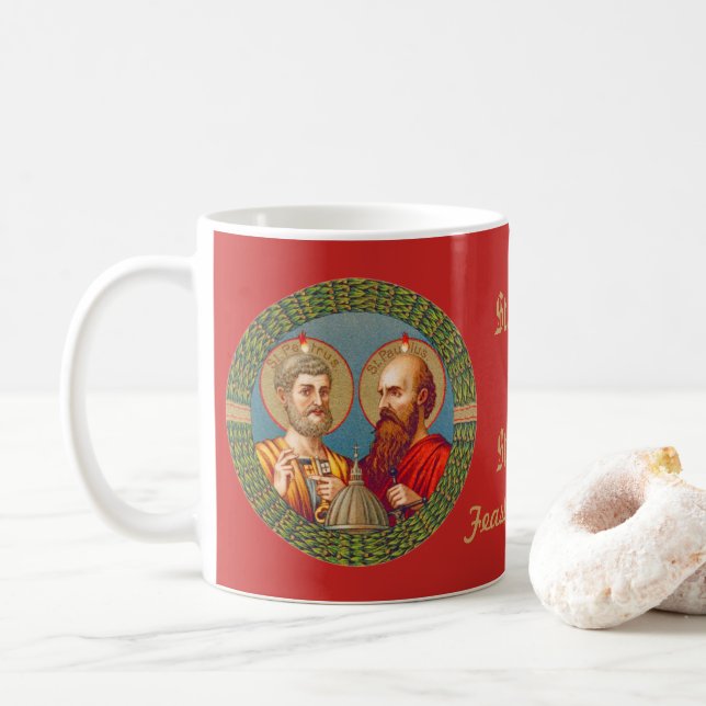SS. Peter and Paul, Apostles (JMAS 01) Coffee Mug (With Donut)