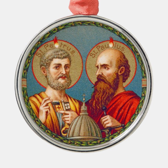 SS. Peter and Paul, Apostles (JMAS 01) Metal Ornament (Front)