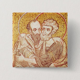 SS. Peter and Paul Embracing 15 Cm Square Badge