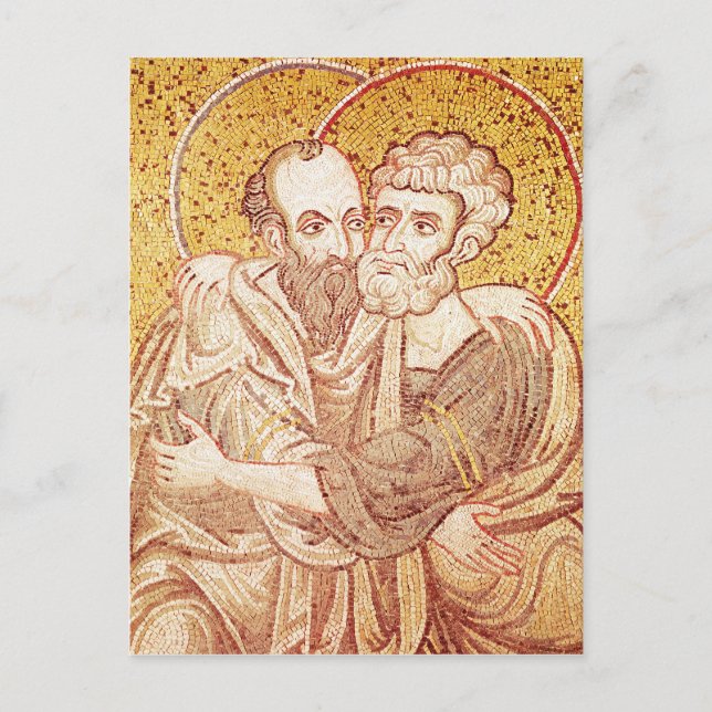 SS. Peter and Paul Embracing Postcard (Front)